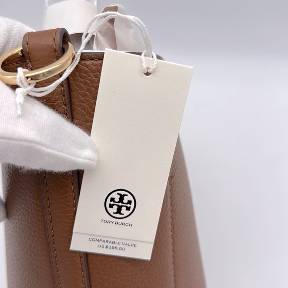 Tory Burch Leather Blake Bucket Bag Cortado - Picture 9 of 12